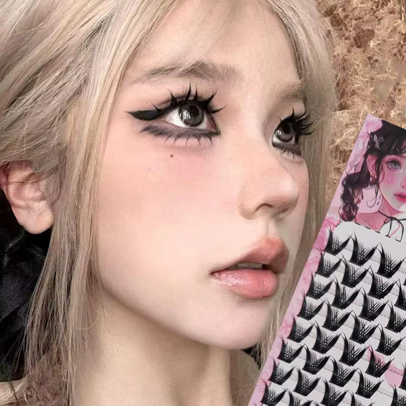 Hisyi Künstliche Wimpern, Segmentierte Büschel, Natürlich, Unisex - Bild 2