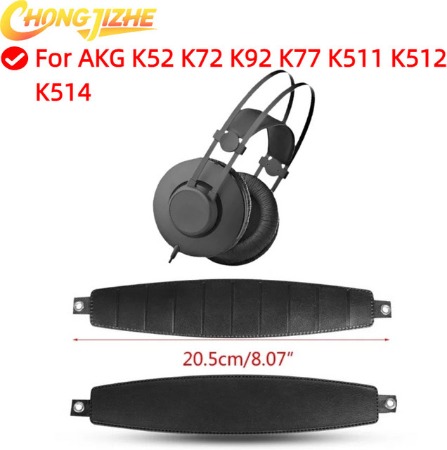 CHONGJIZHE Ersatz-Kopfbalkenkissen in Schwarz, kompatibel mit AKG K52 K72 K92 K77 K511 K512 K514 Kopfhörern - Bild 1
