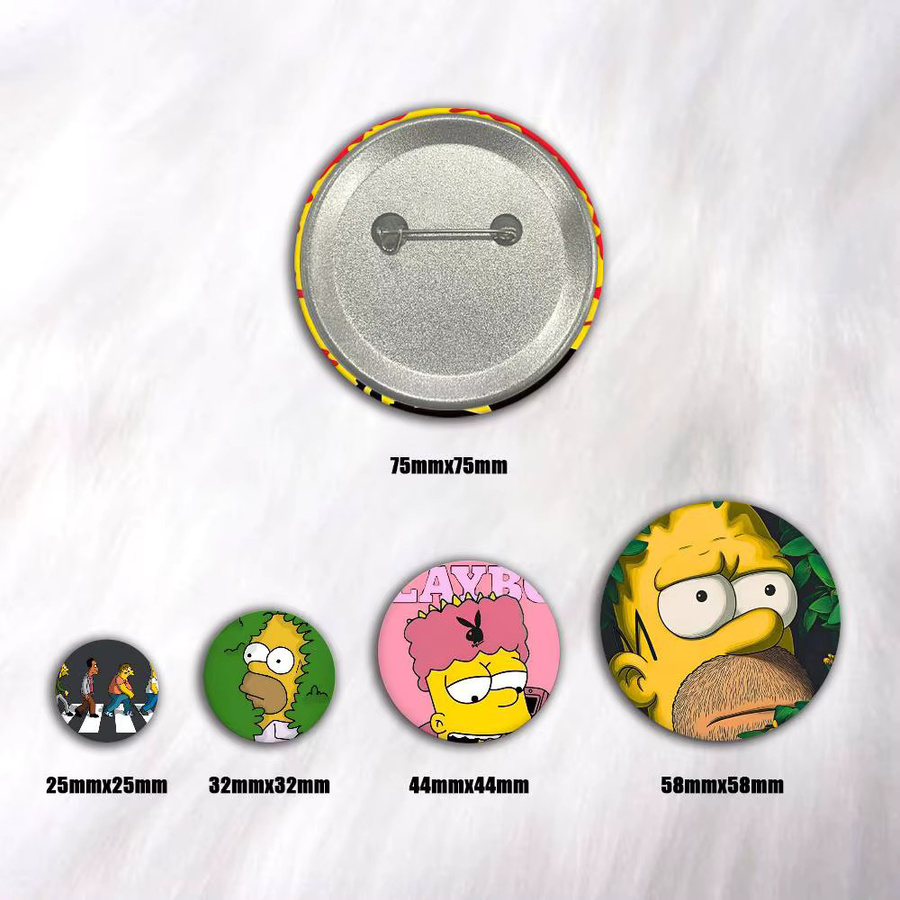 Brosche Cartoon Runde, Unisex - Bild 2