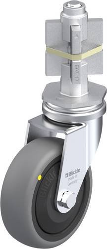 Blickle Lenkrolle LRA-TPA 75KF-ELS-E07 in Schwarz und Grau mit 75 mm Rad-Durchmesser und 50 kg Tragfähigkeit - Bild 1