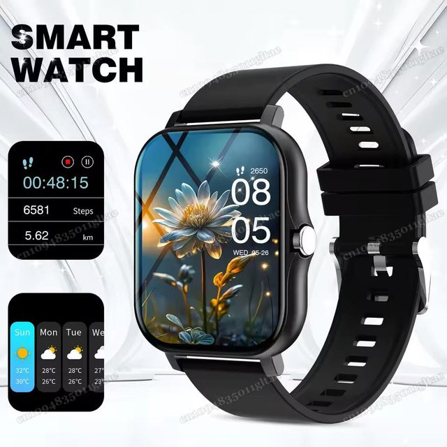 Ola Esporte Smartwatch HT30 in Grau mit 2,01 Zoll HD-Display, Bluetooth-Anruf und Sportmodi für Android und iOS, Unisex - Bild 1