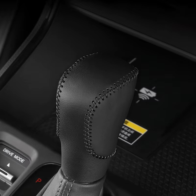 YaLumei Leder Schaltknauf Abdeckung in Schwarz für Honda Accord 10. und 11. Generation (2018-2025) - Bild 2