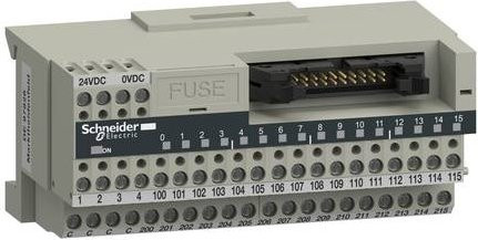 Schneider Electric ABE7H16C21 Leitungsverbinder mit Schraubanschluss in Grau - Bild 1
