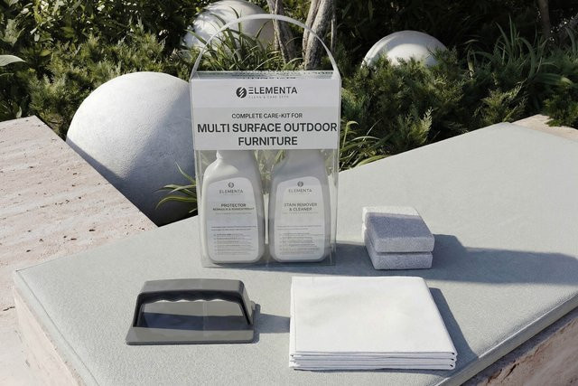 ELEMENTA Multi Surface KITS 3-in-1 Box Pflegemittel für Gartenmöbelreinigung und Oberflächenschutz, 2 x 750 ml - Bild 1
