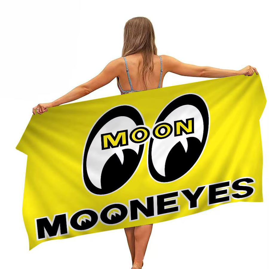 M-Mooneyes Mikrofaser-Strandtuch für Erwachsene, gelb, schnelltrocknend und sandabweisend - Bild 5