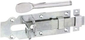 GAH Alberts Schlossriegel gerade aus Stahl, goldgelb, verzinkt, Länge: 160 mm - Bild 1