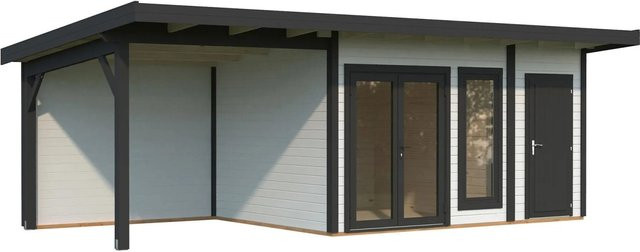 Palmako Gartenhaus Aurelia aus Holz mit Pultdach in Weiß - Bild 1