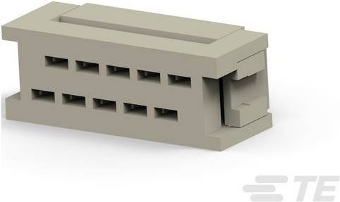 TE Connectivity Einbau-Buchsenleiste Standard 1-216791-0 in Beige oder Grau aus Kunststoff - Bild 1