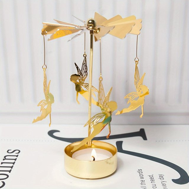 Mango Event Kerzenhalter in Herzform mit Pferdemotiv, Gold, Metall, für Tealight - Bild 1