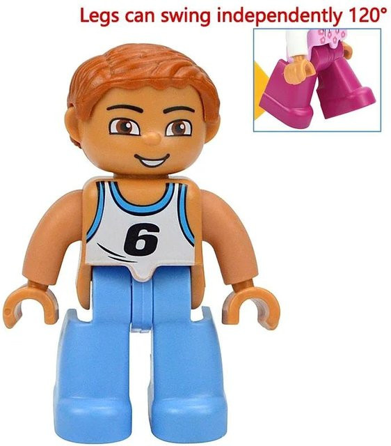 Yiran toy Familienfiguren Baustein, Prinzessin, Piraten, Polizei, ab 3 Jahren - Bild 1