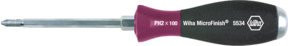Wiha MicroFinish Phillips Schraubendreher mit Sechskantklinge und Stahlkappe PH3 x 150 mm - Bild 1