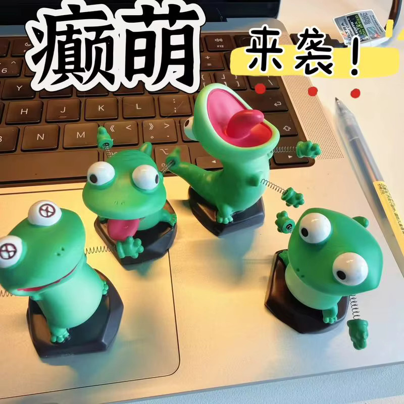 52TOYS Hoppers Tom Lizard Anime-Figur Blind Box, grüne Eidechsen-Cartoon-Tischfigur, Einzelfigur - Bild 2
