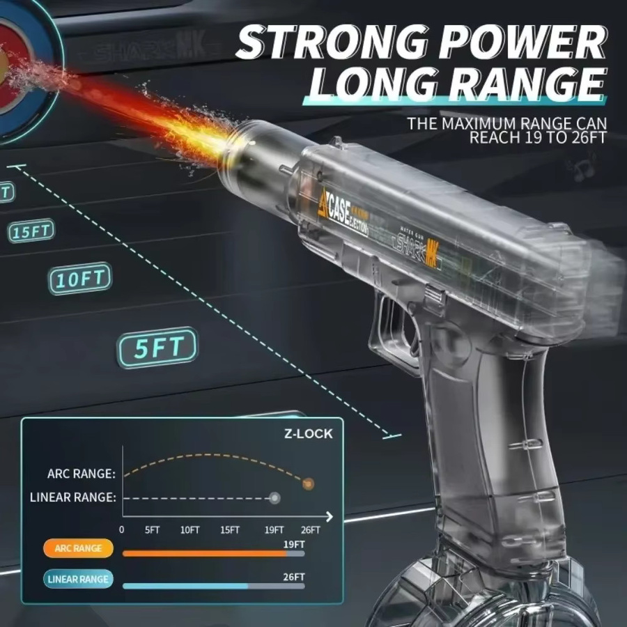 CTMA Wasserpistole, Automatische Elektrische Glock, Rot - Bild 4