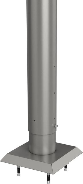 Biohort Steher für Sichtschutz zum Andübeln aus Stahlblech in Quarzgrau-Metallic, Höhe: 180 cm - Bild 1