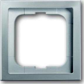 Busch-Jaeger 1-fach Rahmen aus Edelstahl in Silber, B/H: 80 x 80 mm, Tiefe: 11 mm - Bild 2