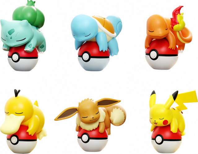 HOLLY BOX Pokémon Actionfiguren Pikachu Bulbasaur Eevee, Mini-Figur - Bild 1