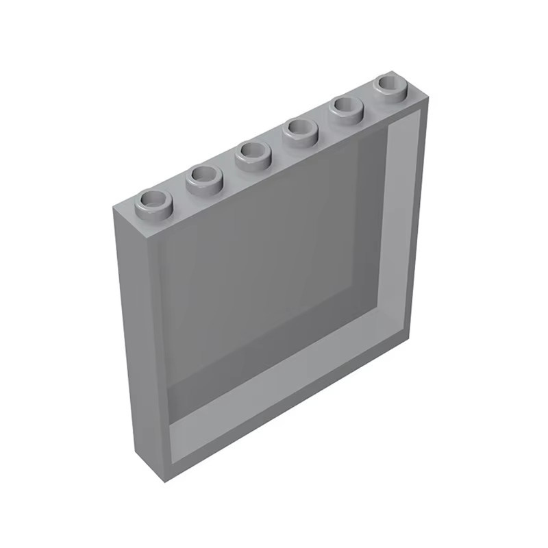10 Stück alibricks MOC Ziegel Fensterglas Wandelemente für Häuser, kompatible Bausteine Panel Zubehör, Braun und Transparent - Bild 2