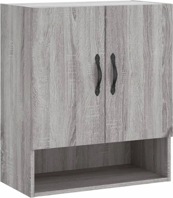 vidaXL Wandschrank in Grau Sonoma aus Holzwerkstoff, B/T/H: 60 x 31 x 70 cm - Bild 1