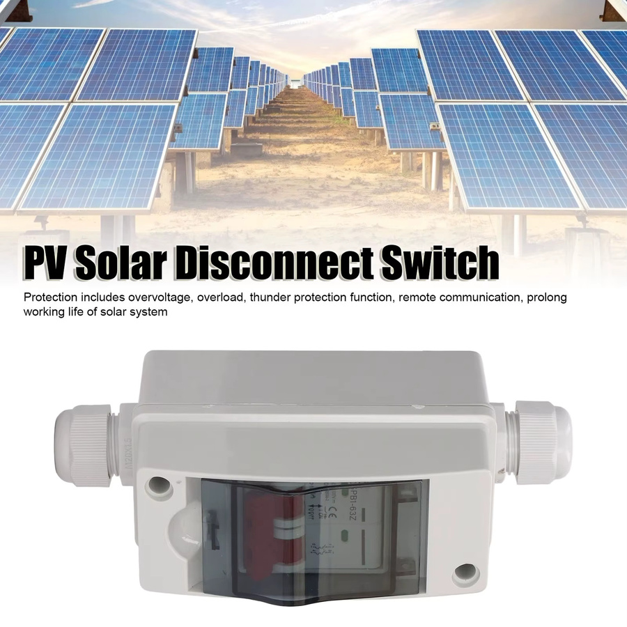 Qiilu PV Solar-Trennschalter Photovoltaik-Leistungsschalter IP65 wasserdicht in Weiß - Bild 4