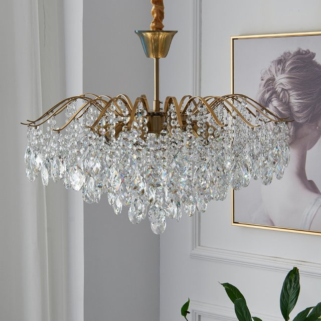 JIANKEXING Luxus Kristall Kronleuchter mit integriertem LED für Wohnzimmer, Esszimmer und Schlafzimmer - Bild 1