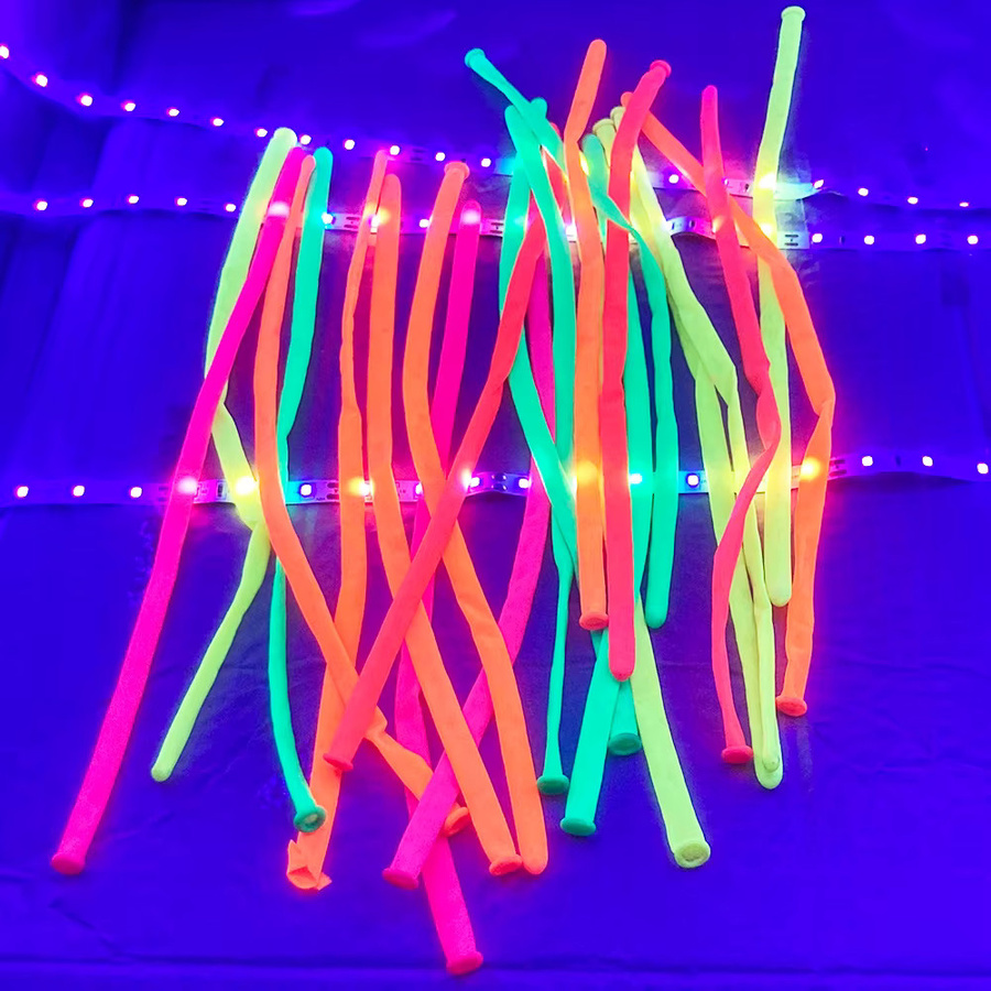 AADECORZZ Neon Partyballons im Set mit 30 Stück, UV-Schwarzlicht reaktive Luftballons in Multicolour für deine Partydekoration - Bild 3
