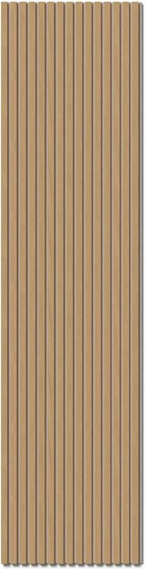 Denpanels Akustikpaneel Eiche mit Filz in Beige und Braun, B: 60 cm x H: 240 cm - Bild 1