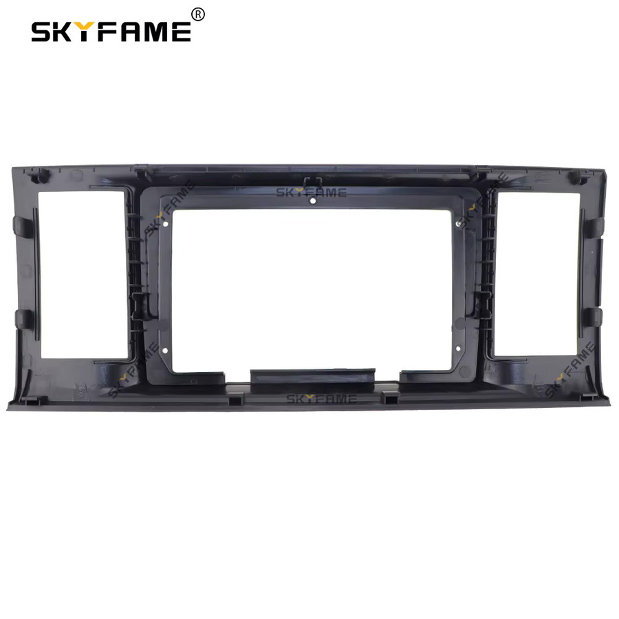 SKYFAME Auto-Rahmenadapter mit Canbus-Box Decoder für Android Radio Armaturenbrett-Einbausatz für Volkswagen Caravelle 6 T6, Schwarz - Bild 2