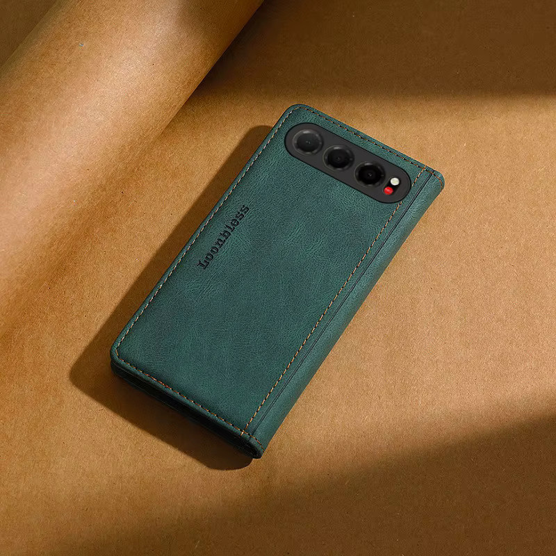 Leder Etui Wallet Flip Case für ZTE nubia Air und ZTE nubia Air Pro 5G in Braun oder Grün - Bild 1