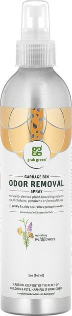 Grab Green Mülleimer Geruchsentferner Spray Wildblumen, 147 ml, Weiß - Bild 1