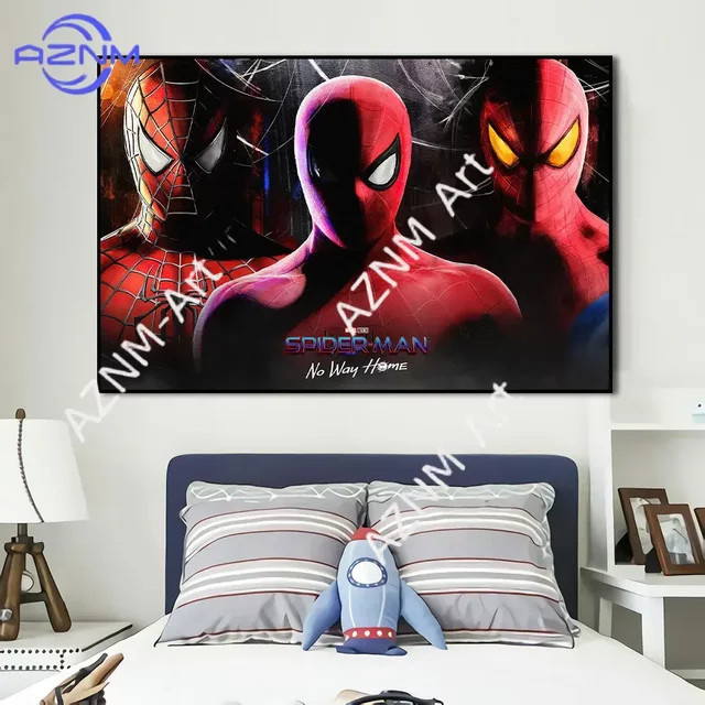 KAYOU Spiderman No Way Home Filmplakat als Leinwandgemälde in Mehrfarbig für deine Wanddekoration - Bild 1
