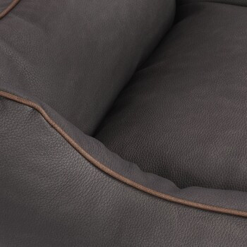 Knuffelwuff Hundebett Scottsdale Sofa aus Kunstleder mit erhöhtem Rand, Schwarz, B: 120 cm, T: 85 cm - Bild 4