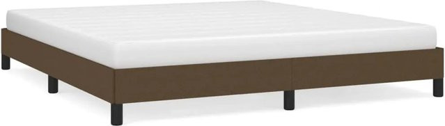 vidaXL Bettgestell gepolstert in Braun aus Stoff, B/T/H: 180 x 200 x 25 cm - Bild 1