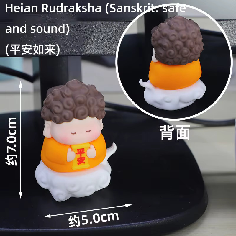 Misome Gott des Reichtums Ornament Shentai-Figur im chinesischen Stil, bunt, Tischdekoration aus Kunststoff - Bild 3