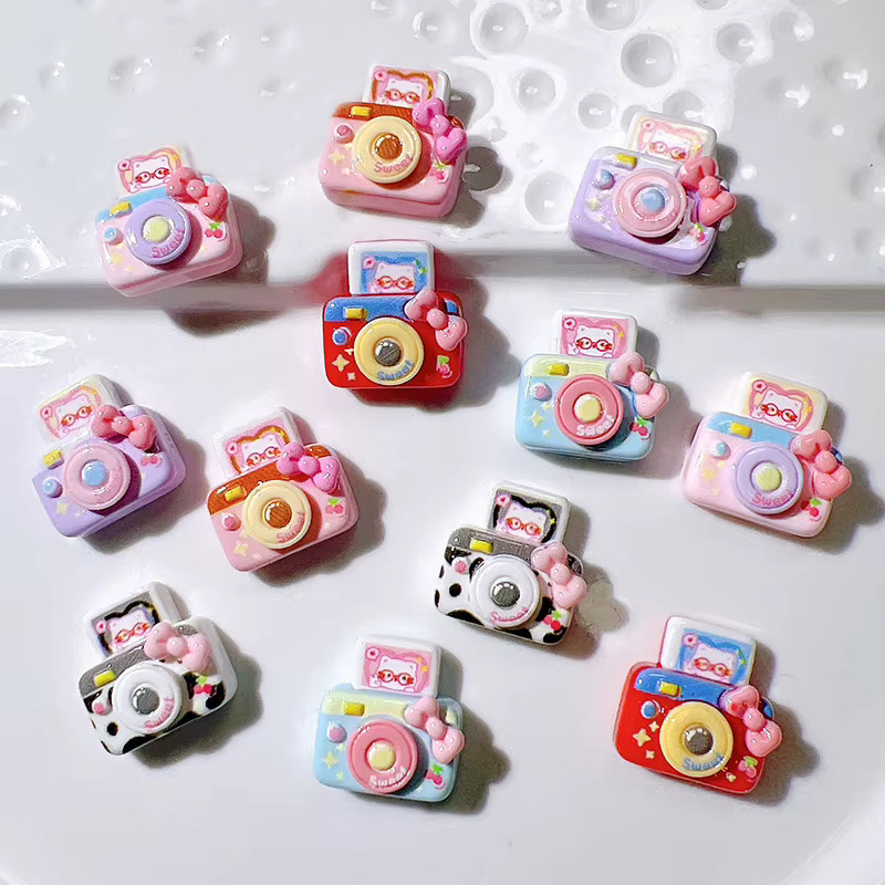 6er Set Mini Kamera Modell Kühlschrankmagnete aus Harz in Bunt von Mognot - Bild 2