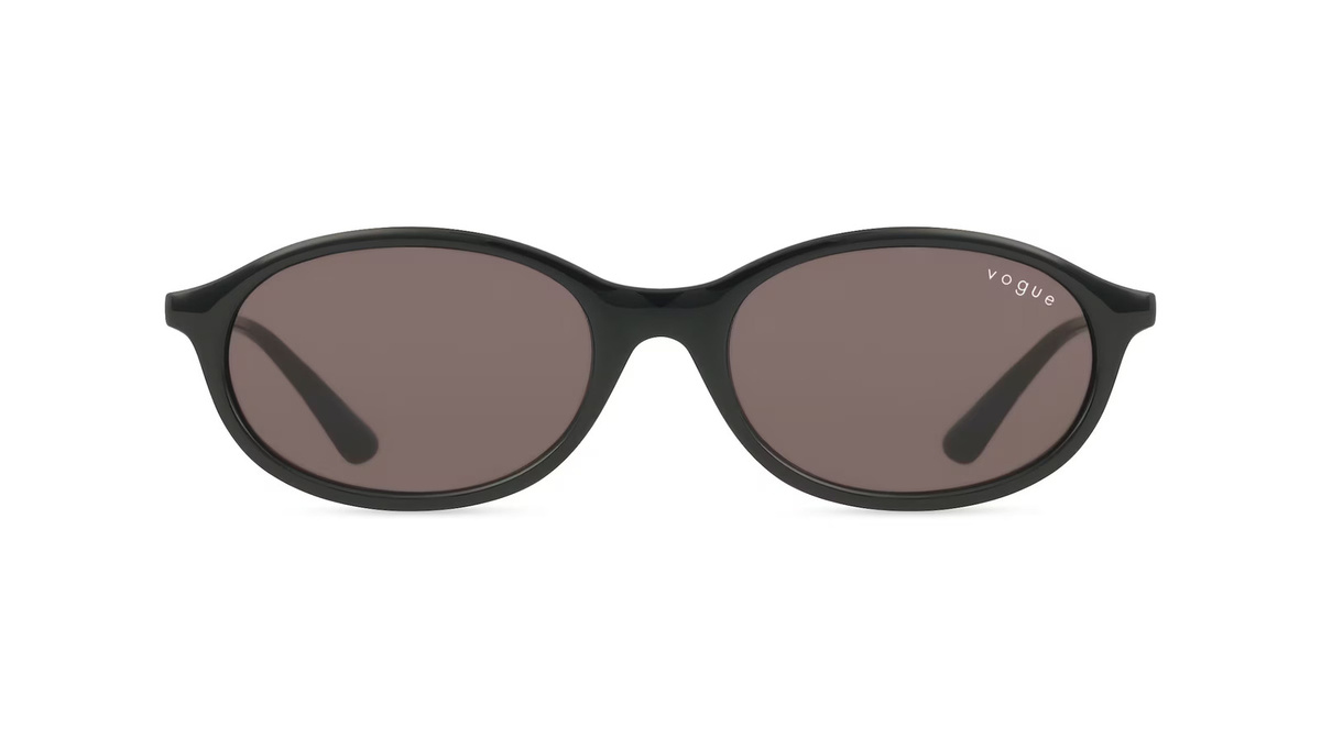 Vogue 0VO5625S Sonnenbrille, Damen, Vollrand, Oval, Kunststoff, schwarz, grau - Bild 1