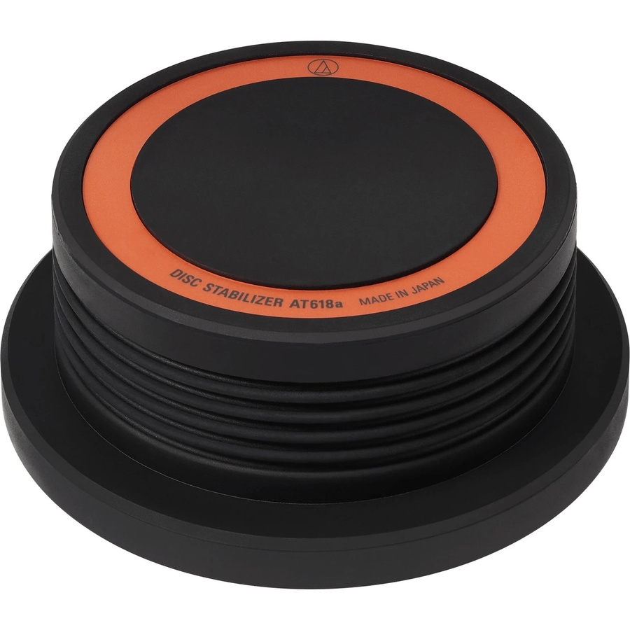 Audio-Technica Plattenbeschwerer AT618a in Schwarz und Orange - Bild 1