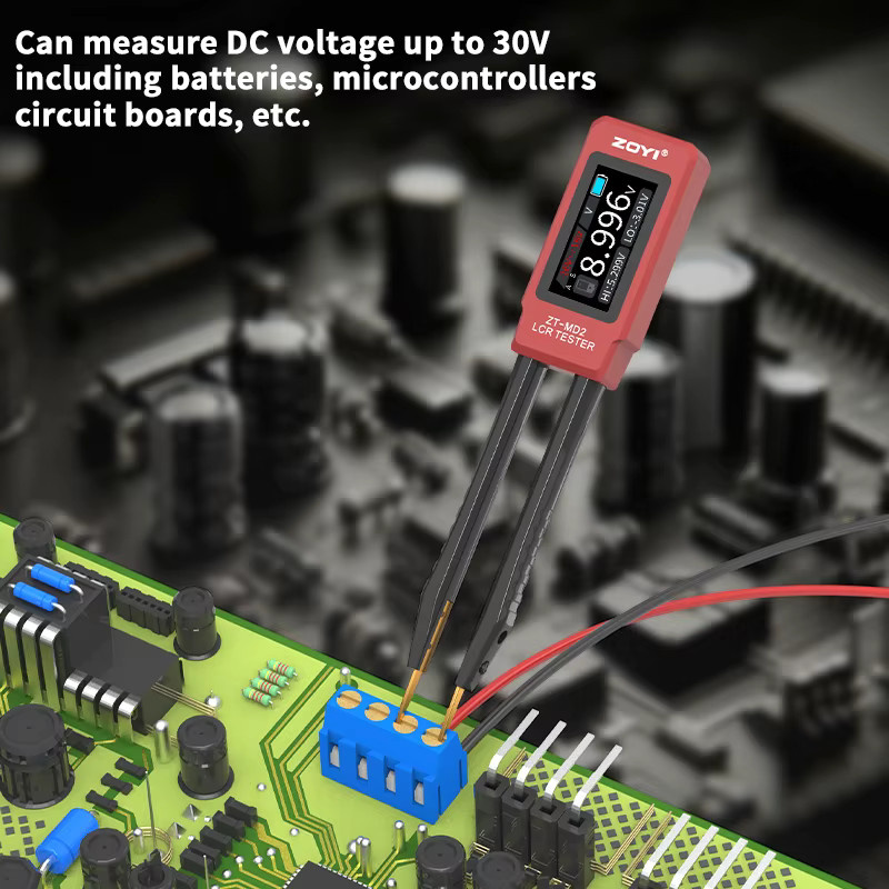 ZOYI ZT-MD2 Digitales Pinzetten-LCR-Messgerät 100kHz 2. Generation für SMD- und Durchsteckmontage-Komponententests in Rot - Bild 3