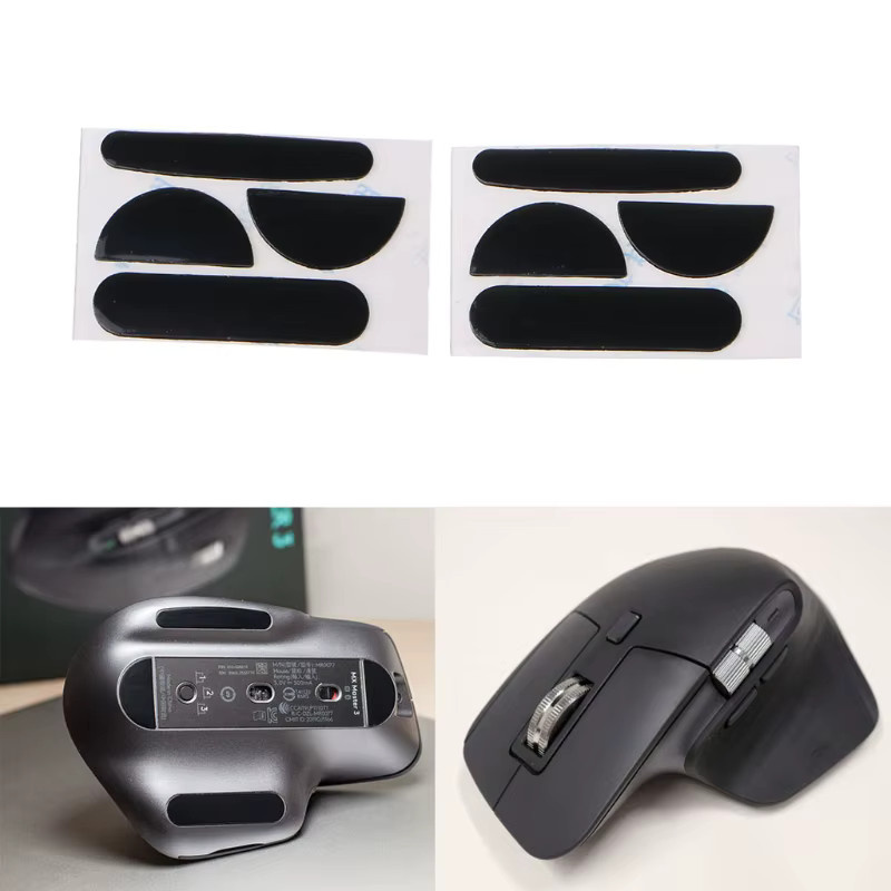 Logitech MX Master 3S Ersatz Mausfüße mit abgerundeten Kanten in Schwarz (2 Stück) - Bild 2