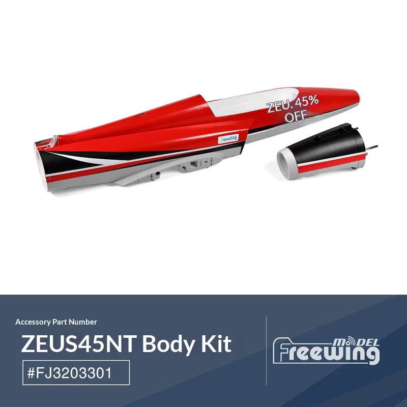 Freewing Zeus Turbojet Originalzubehör, Rumpf, Hauptflügel, Nasenabdeckung, Fahrwerk, Kraftstofftank, Ölrohrzubehör - Bild 2