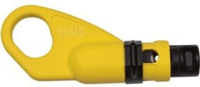 Klein Tools Koax Abisolierer 2-stufig für RG59 RG6 RG6Q radial, Gelb/Steel, Länge: 11,7 cm - Bild 1