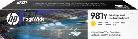 Original HP 981Y Tintenpatrone Gelb für PageWide Enterprise Color 556dn und 556xh (L0R15A) - Bild 1