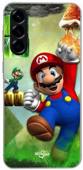 Samsung Galaxy A56 Maniacase Handyhülle Super Mario Bros Movie in Schwarz und Multicolour - Bild 1