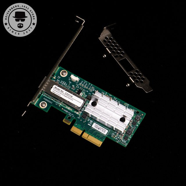 Mellanox CX3-Pro 10Gb Netzwerk RDMA NIC PCIe 3.0 SFP+ mit optischem Transceiver MFM1T02A-SR AOC 1-30M MCX311A-XCAT - Bild 1