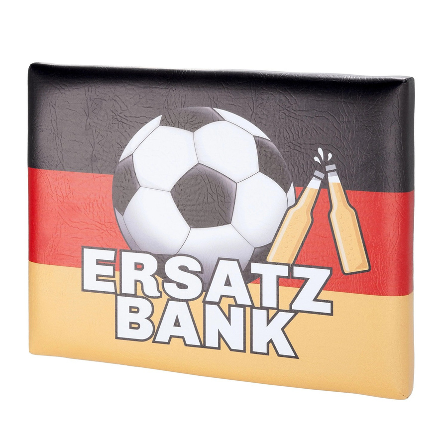 CULT at home Ersatzbank Sitzauflage für Bierkasten in Schwarz, Rot und Gelb, B: 44 cm, T: 34 cm - Bild 2