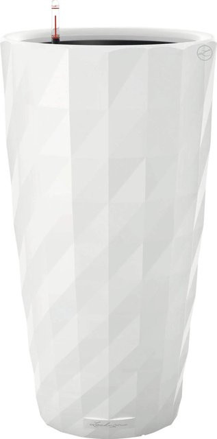 Lechuza Pflanzsäule Diamante Premium Weiß Hochglanz mit Bewässerungssystem Durchmesser: 40 cm - Bild 1
