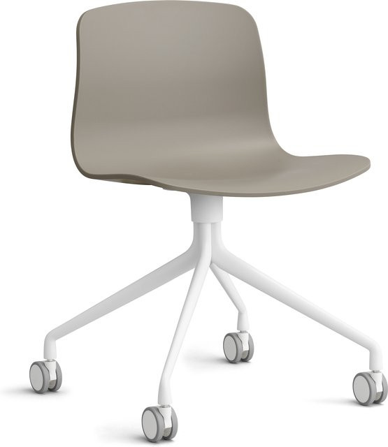 HAY About A Chair AAC 14 Drehstuhl in Beige mit Aluminiumgestell - Bild 1