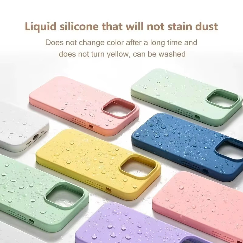Flüssige Silikonhülle für Apple iPhone in Grün als Luxus-Schutzhülle für die Rückseite - Bild 2