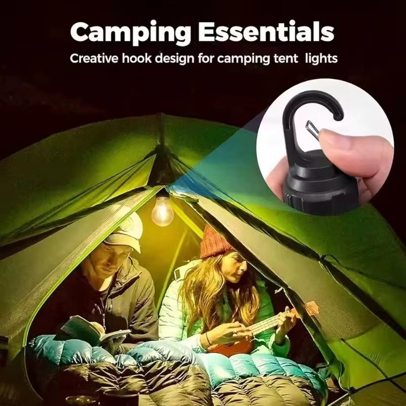 Retro LED Wolfram Glühbirne von super-cheese als wasserdichte Outdoor Hängelampe mit USB- und Solar-Ladung, warmweiß, transparent/schwarz - Bild 4