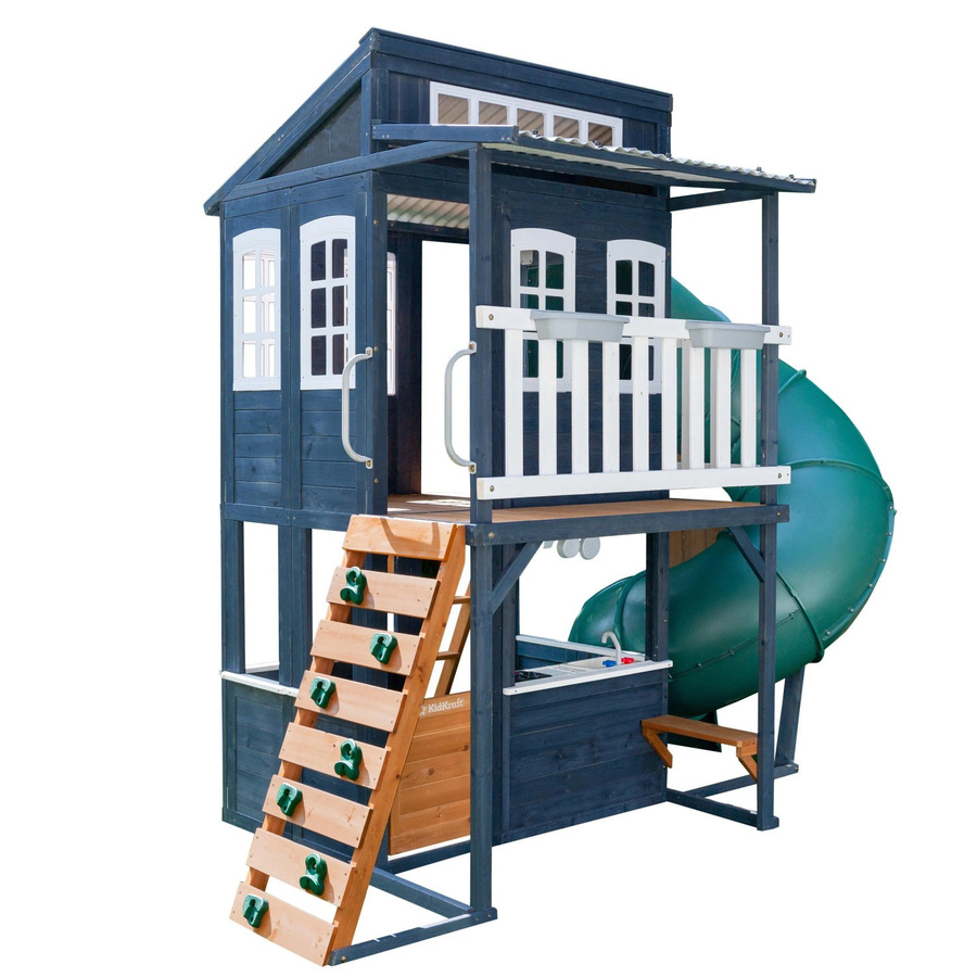 KidKraft Cozy Escape Spielturm mit Rutsche Marineblau - Bild 2