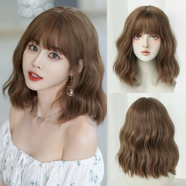 7JHH WIGS Wasserwellen-Perücke, Honigbraun, Damen - Bild 1
